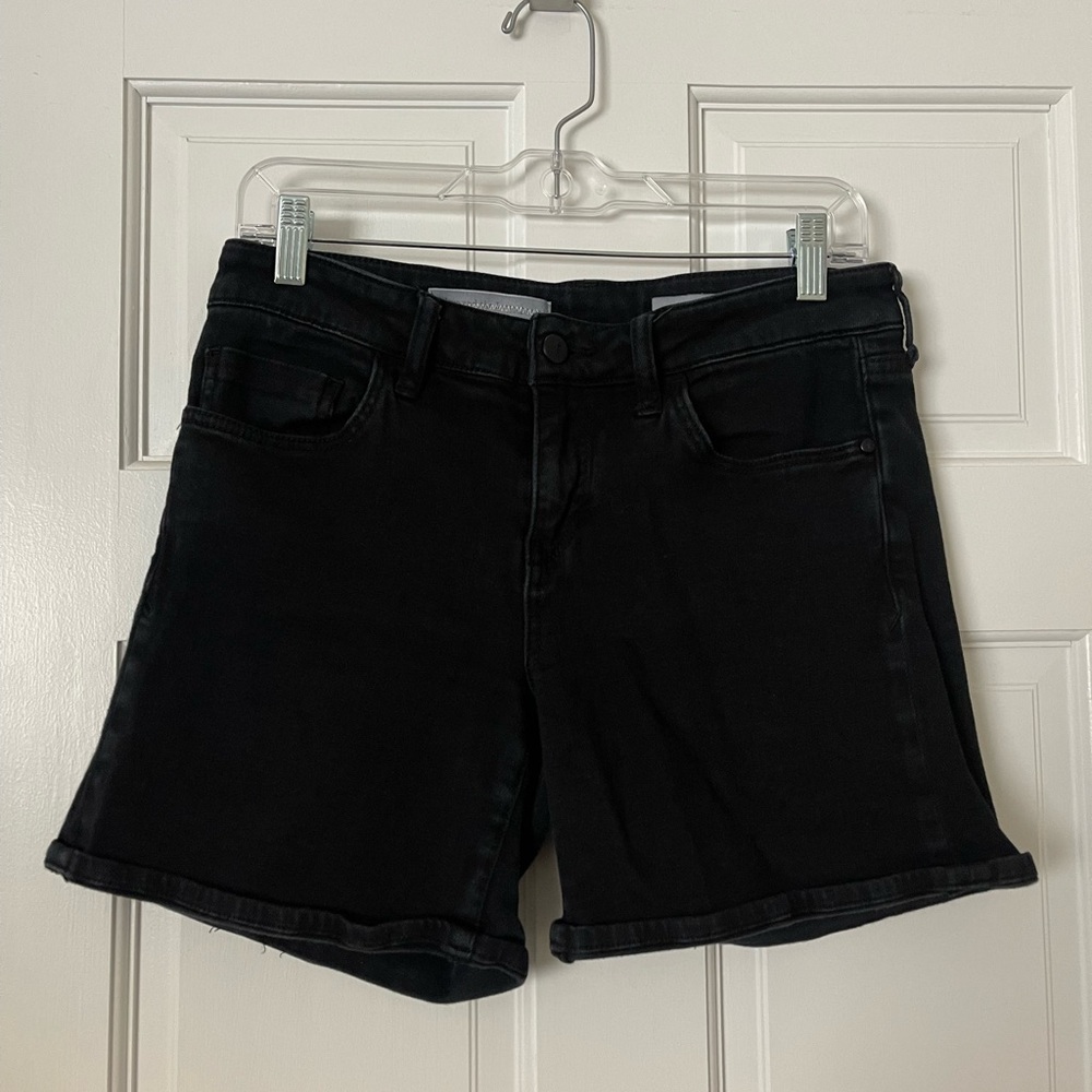 Pilcro Stet Black Denim Shorts